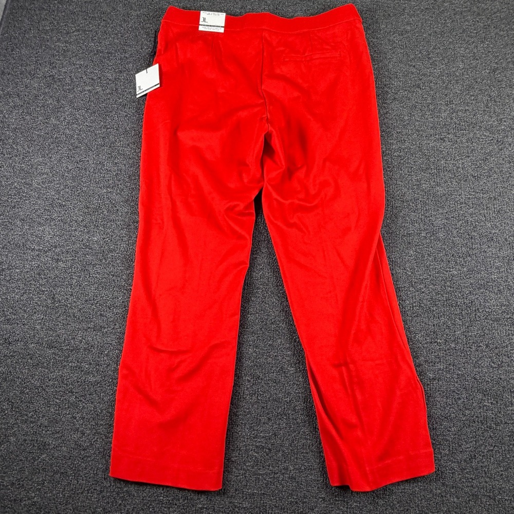 Jules & Leopold Pants Womens XL Straight Leg Ankle Red Button Accent NEW - Picture 6 of 7